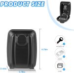 No-Drill Key Lock Box – Wall-Mounted with Password Lock - Image 7