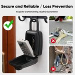 No-Drill Key Lock Box – Wall-Mounted with Password Lock - Image 3