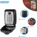 No-Drill Key Lock Box – Wall-Mounted with Password Lock - Image 6