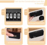 Lockable Medicine Storage Box – Pull-Out with Combination Lock - Image 3