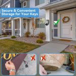 No-Drill Key Lock Box – Wall-Mounted with Password Lock - Image 5