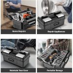 ProCarry Foldable Tool Chest – Large Capacity Multi-Layer Organizer - Image 4