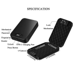 Biometric & Dial Combo Lock Compact Vehicle Safe - Image 15