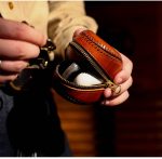 Full Leather Coin Purse Key Chain Handmade Earphone Bag ﻿ - Image 5
