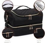 Portable Dual-Layer Lipstick Nail Polish Cosmetic Storage Bag - Image 5