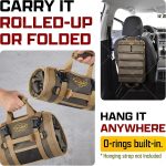 Heavy Duty Small Motorcycle Tool Roll Bag Organizer Portable Rollup - Image 4