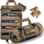 Heavy Duty Small Motorcycle Tool Roll Bag Organizer Portable Rollup - Image 8