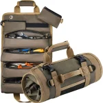 Heavy Duty Small Motorcycle Tool Roll Bag Organizer Portable Rollup