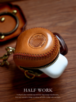Full Leather Coin Purse Key Chain Handmade Earphone Bag ﻿ - Image 2